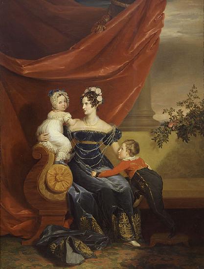 George Dawe Charlotte of Prussia with children oil painting image